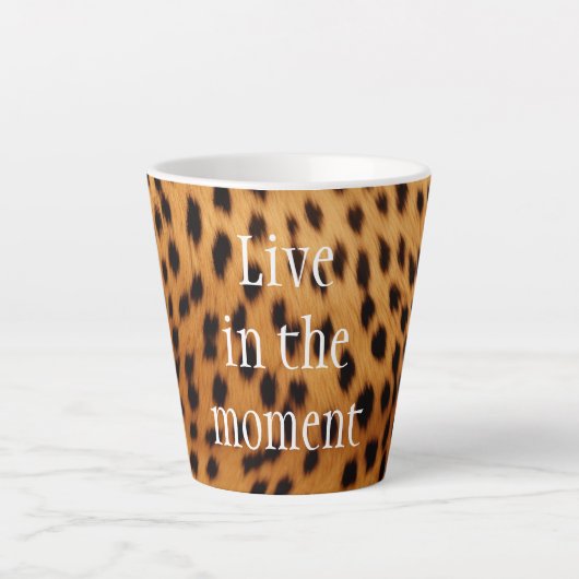 Cheetah Animal Fur Milchtasse (Vorderseite)