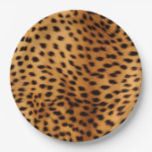 Cheetah Animal Fur Pappteller (Vorderseite)