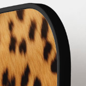Cheetah Animal Fur Pickleball Schläger (Linke Seite)