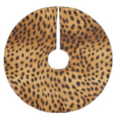 Cheetah Animal Fur Polyester Weihnachtsbaumdecke (Vorderseite)