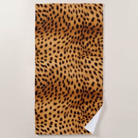 Cheetah Animal Fur Strandtuch (Vorderseite)