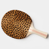 Cheetah Animal Fur Tischtennis Schläger (Seitenansicht)