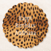 Cheetah Animal Fur Untersetzer (Vorderseite)