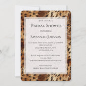 Cheetah Animal Leopard Print Brautparty Einladung (Vorderseite)