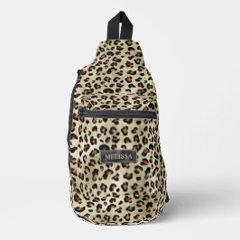 Cheetah Animal Print Artistic Wild Cat Fur Texture Crossbody Bag