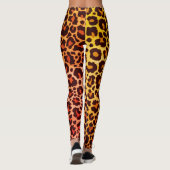 Cheetah Animal Print Leopard Safari Trendy Leggin Leggings (Rückseite)