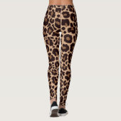 Cheetah Animal Print Leopard Safari Trendy Leggings (Rückseite)