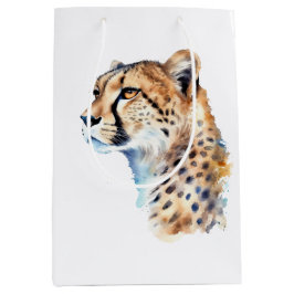 Cheetah Animal Print Mittlere Geschenktüte