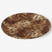 Cheetah Animal Print Pappteller (Schrägansicht)