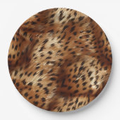 Cheetah Animal Print Pappteller (Vorderseite)