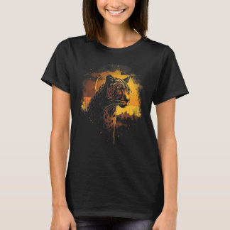 Cheetah Animal Retro Graphic Tees for Men Women Bo