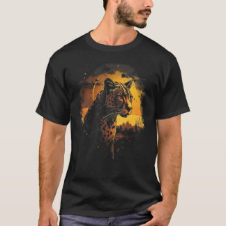 Cheetah Animal Retro Graphic Tees for Men Women Bo