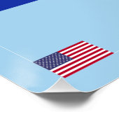 Cheetah at Riverside Poster (Ecke)