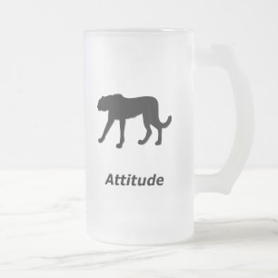 Cheetah Attitude Mattglas Bierglas
