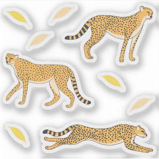 Cheetah Aufkleber (Vorderseite)