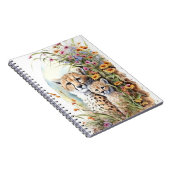 Cheetah Baby and Mama School Office Notebook Gesch Notizblock (Rechte Seite)