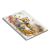Cheetah Baby and Mama School Office Notebook Gesch Notizblock (Rechte Seite)