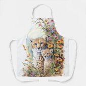 Cheetah Baby und Mama Schürze (Vorderseite)