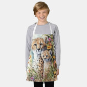 Cheetah Baby und Mama Schürze (Getragen)