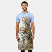 Cheetah Baby und Mama Schürze (Getragen)