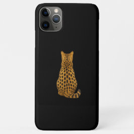 Cheetah Back iPhone Case - Minimalistisch Wildcat 