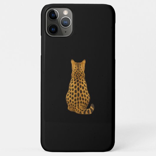 Cheetah Back iPhone Case - Minimalistisch Wildcat (Rückseite)