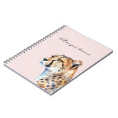 Cheetah Blush Pink Notizblock (Linke Seite)