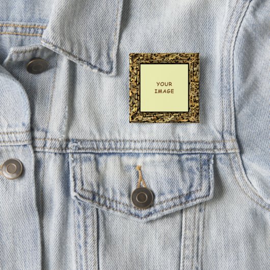 Cheetah Border Foto Button (Beispiel)