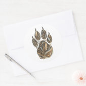 Cheetah Botanical Footprint Nature Sticker (Umschlag)