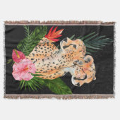 Cheetah Bouquet Decke (Vorderseite)