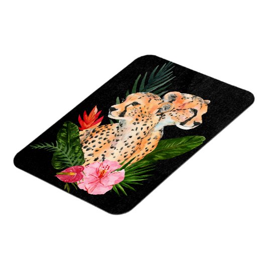 Cheetah Bouquet Magnet (Linke Seite)