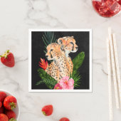 Cheetah Bouquet Serviette (Beispiel)