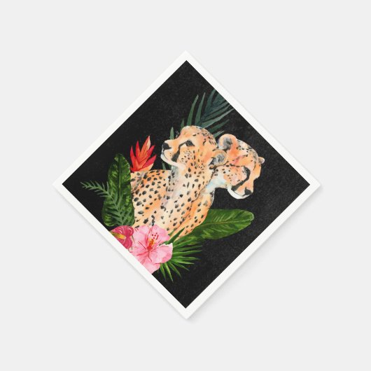Cheetah Bouquet Serviette (Ecke)