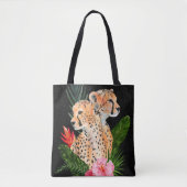 Cheetah Bouquet Tasche (Vorderseite)