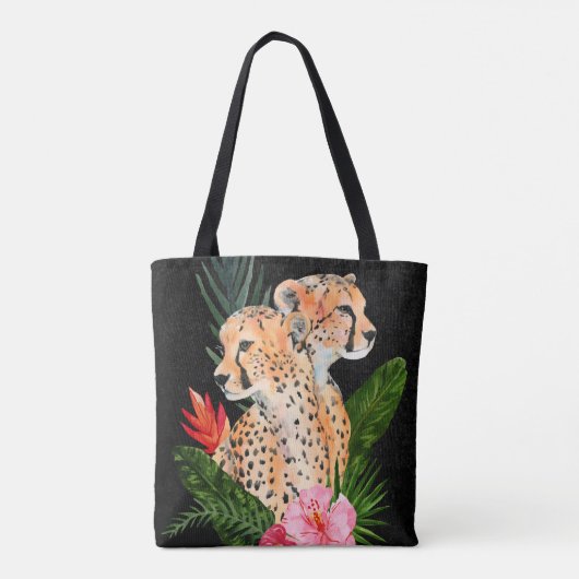Cheetah Bouquet Tasche (Rückseite)