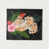 Cheetah Bouquet Wandteppich (Vorderseite (Horizontal))