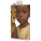 Cheetah & Boy: Bond of the wild and innocent Flachmann (Links)