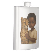 Cheetah & Boy: Bond of the wild and innocent Flachmann (Rechts)