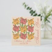 Cheetah Brautparty Jungle Pflanze Einladung (Stehend Vorderseite)