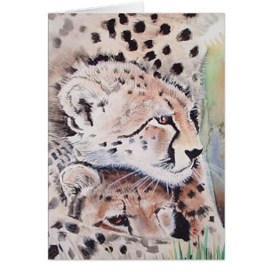 Cheetah Card von Molly Harrison ~ Blank