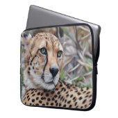 Cheetah Cat Nature Laptop Sleeve Cover (Vorderseite Links)