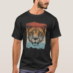 Cheetah Cheetah Gesicht Vintag Retro T-Shirt