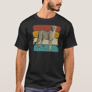 Cheetah Cheetah sieht sich Vintagem Retro gegenübe T-Shirt