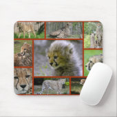 Cheetah-Collage 001 Poster Mousepad (Mit Mouse)