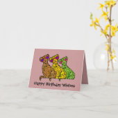 Cheetah Cool Cats Geburtstagskarte Karte (Gelbe Blume)