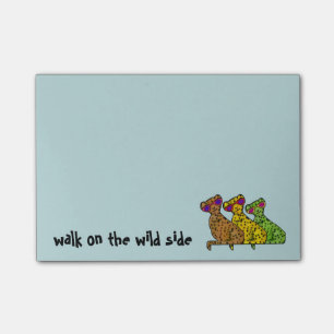 Cheetah-coole Katzen Post-it Klebezettel