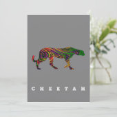 Cheetah cooles Design| Tiergeschenk (Stehend Vorderseite)