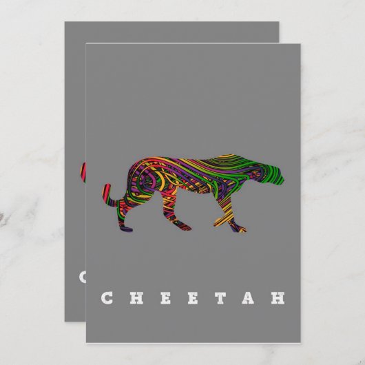 Cheetah cooles Design| Tiergeschenk (Vorne/Hinten)