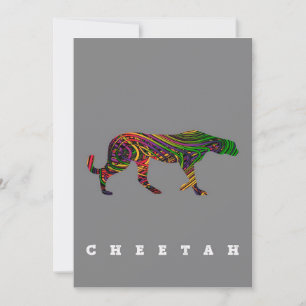 Cheetah cooles Design  Tiergeschenk