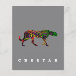 Cheetah cooles Design  Tiergeschenk Flyer